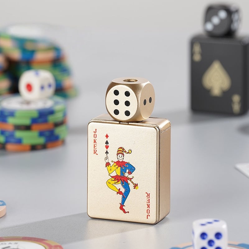 Stress-Relief Rotating Dice Lighter