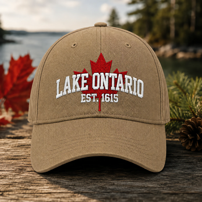 🔥49% Off Last Day🔥BUY 3 GET 1 FREE🔥 -🇨🇦🍁Lake Ontario Forever Heritage Embroidered Cap
