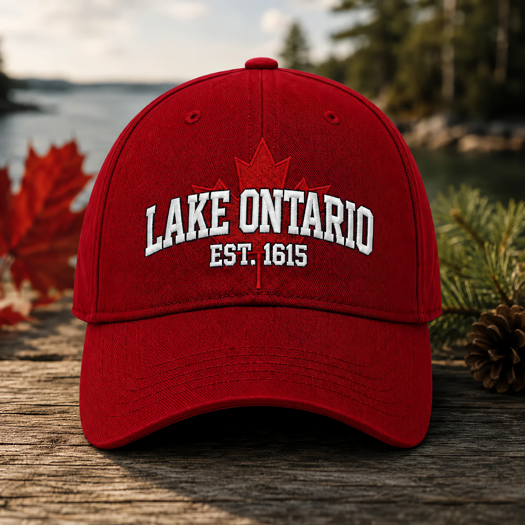 Red Lake Ontario Forever Heritage Embroidered Cap