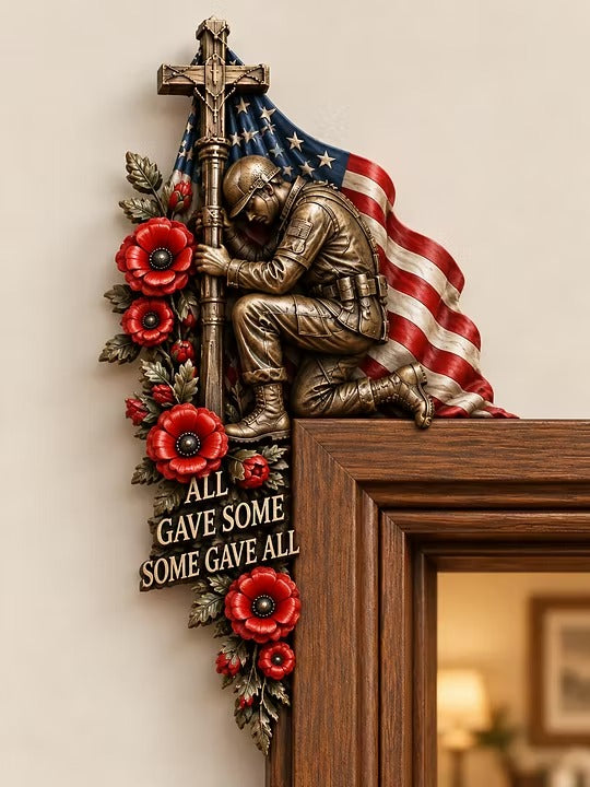 Veteran Themed Door Frame Corner Decor