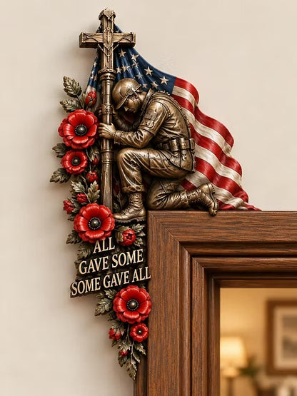 Veteran Themed Door Frame Corner Decor