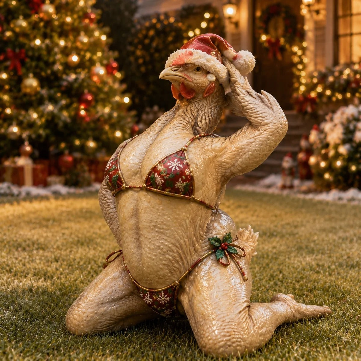 🎄 Cheeky Christmas Yard Statue Collection