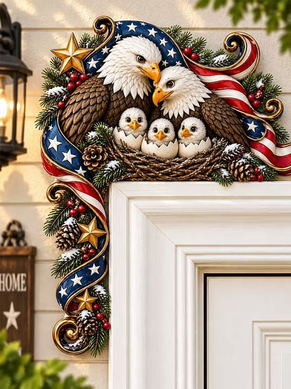 Patriotic Eagle Door Frame Decor