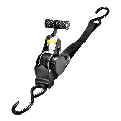 Upgraded Version: Heavy Duty Retractable Ratchet Straps