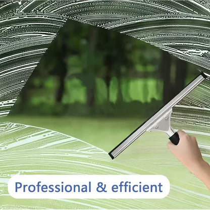 2pcs Streak-Free Window Cleaning Tool with Squeegee And Cloths