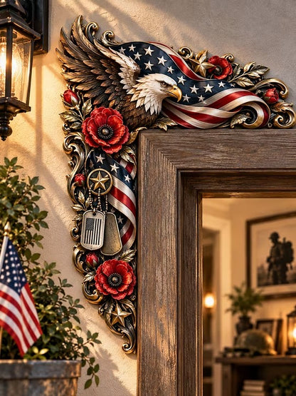 Patriotic Eagle Door Frame Decor