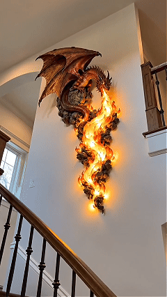 Dragonfire Guardian illuminated