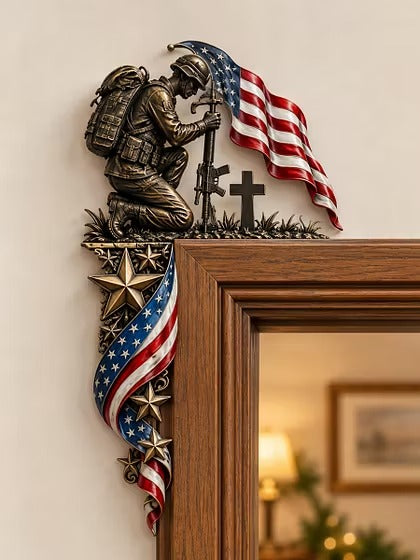 Veteran Themed Door Frame Corner Decor
