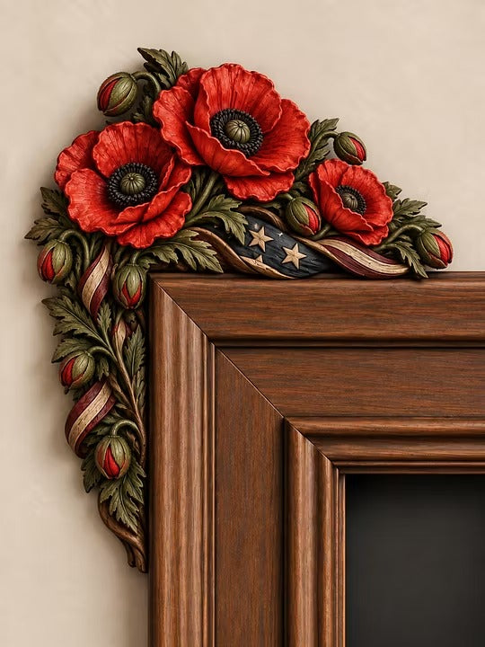 Veteran Themed Door Frame Corner Decor