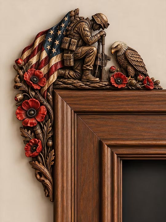 Veteran Themed Door Frame Corner Decor