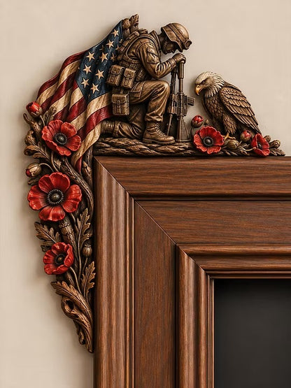 Veteran Themed Door Frame Corner Decor