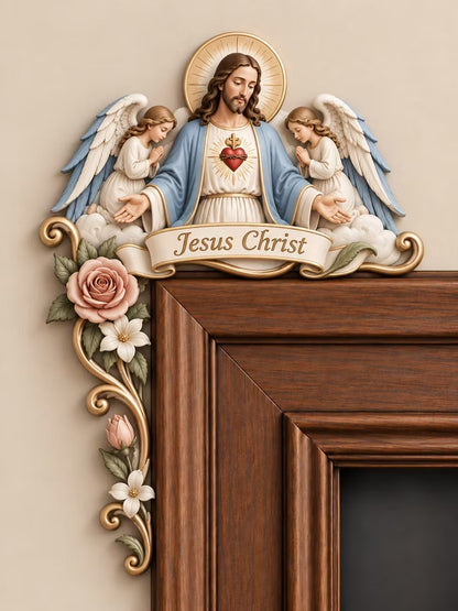 ✝️Faith-Inspired Wooden Door Frame Corner Decor