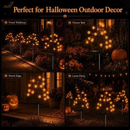 Solar Pumpkin Pathway Lights