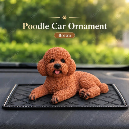 Poodle Car Ornament – The Cutest Dashboard Upgrade 🐶✨