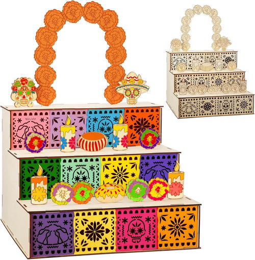 🕯Day of Dead Ofrenda Box Alter Ofrenda Wooden Box Set