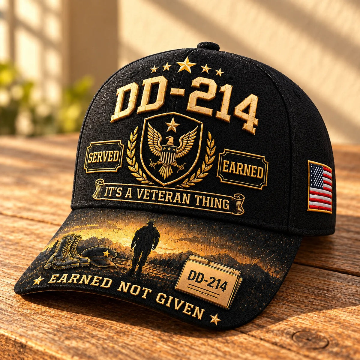 100% Handmade DD-214 Veteran Honor Embroidered Cap (𝗧𝗵𝗼𝗺𝗮𝘀 𝗠𝗶𝗹𝗹𝗲𝗿 𝐇𝐚𝐧𝐝𝐦𝐚𝐝𝐞®)-Buy 2 Get Extra 10% Off