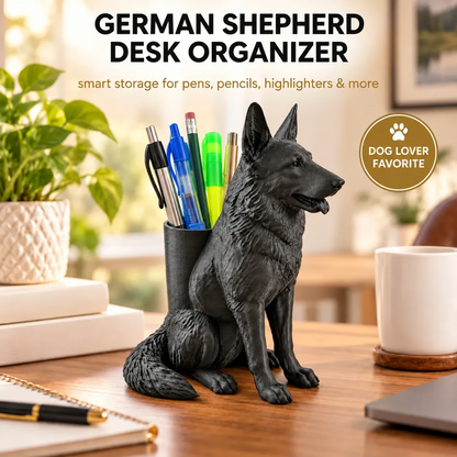 🐶German Shepherd Desk Organizer