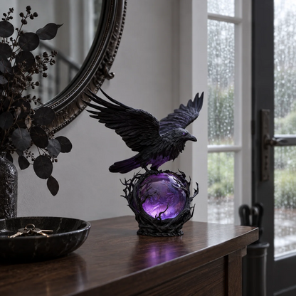 The Raven’s Oracle™ — Purple Orb Accent Lamp