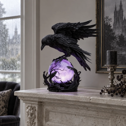 The Raven’s Oracle™ — Purple Orb Accent Lamp