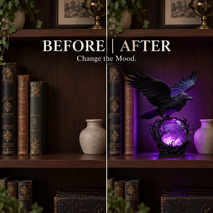 The Raven’s Oracle™ — Purple Orb Accent Lamp