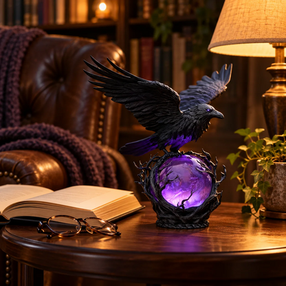 The Raven’s Oracle™ — Purple Orb Accent Lamp