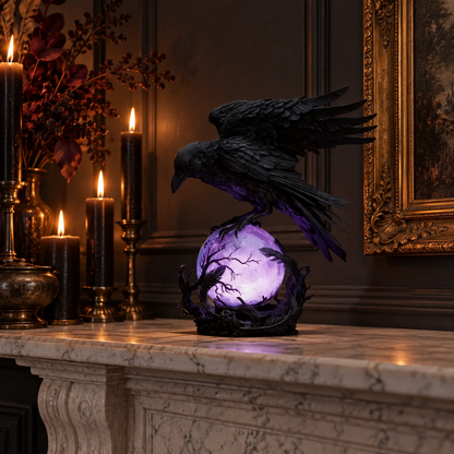 The Raven’s Oracle™ — Purple Orb Accent Lamp