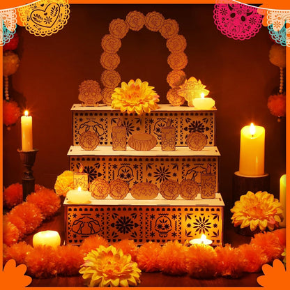 🕯Day of Dead Ofrenda Box Alter Ofrenda Wooden Box Set