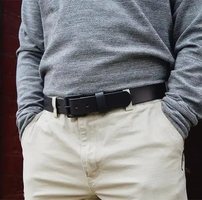 🔥 100% Handmade Full-Grain Buffalo Leather Belt – Built to Last
