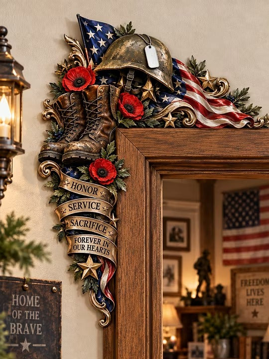 Veteran Themed Door Frame Corner Decor