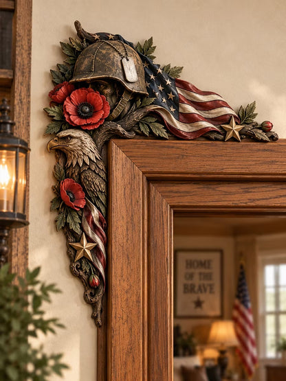 Veteran Themed Door Frame Corner Decor