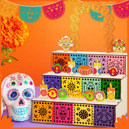 🕯Day of Dead Ofrenda Box Alter Ofrenda Wooden Box Set