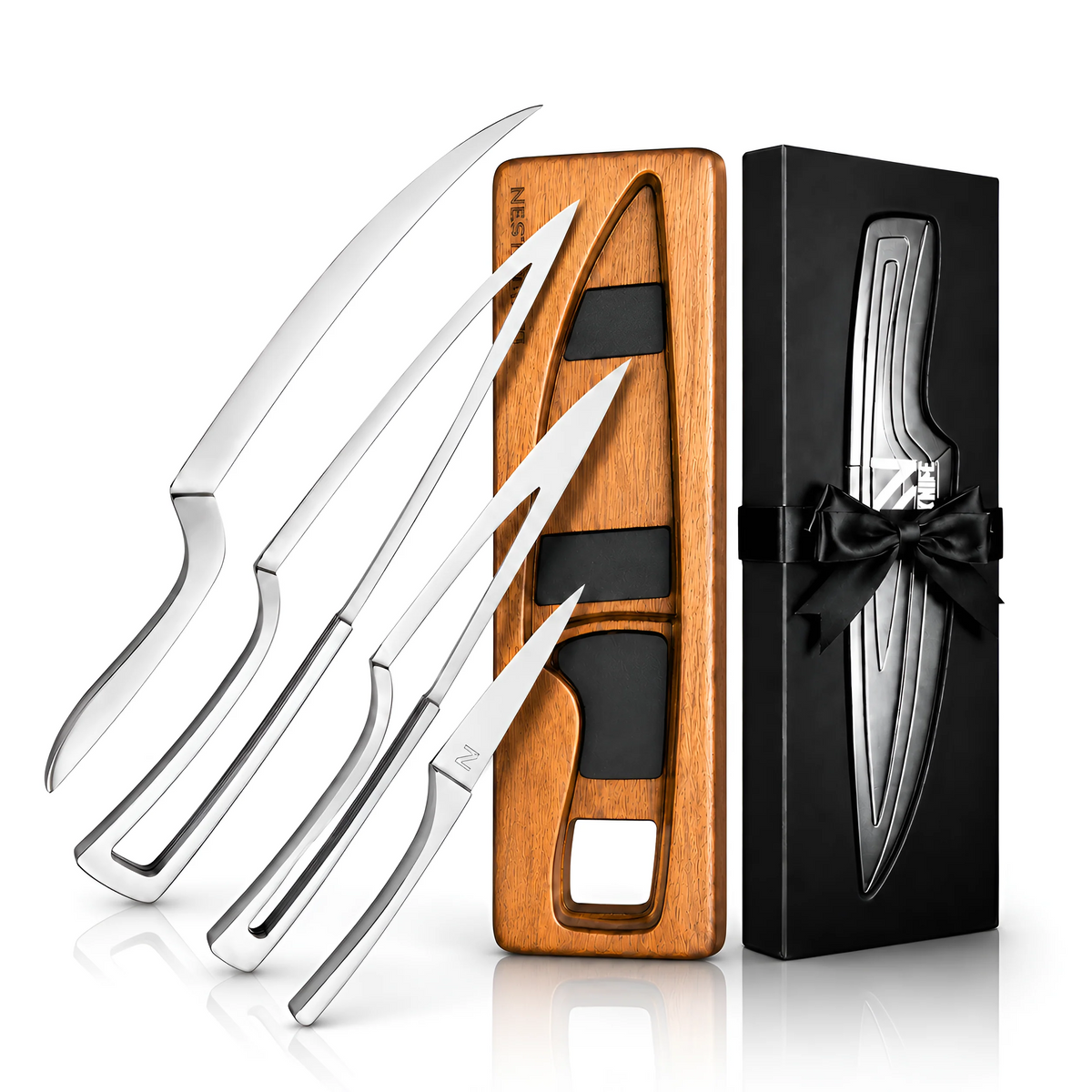 Luxury 4 in 1 Stainless Steel Knife Set
