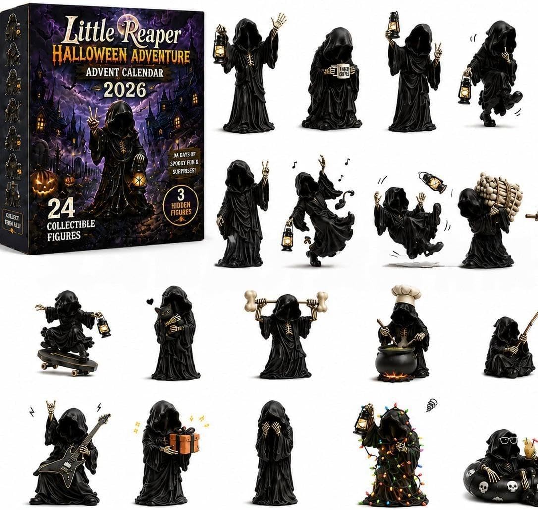 Complete collection of 24 Little Reaper Halloween figures
