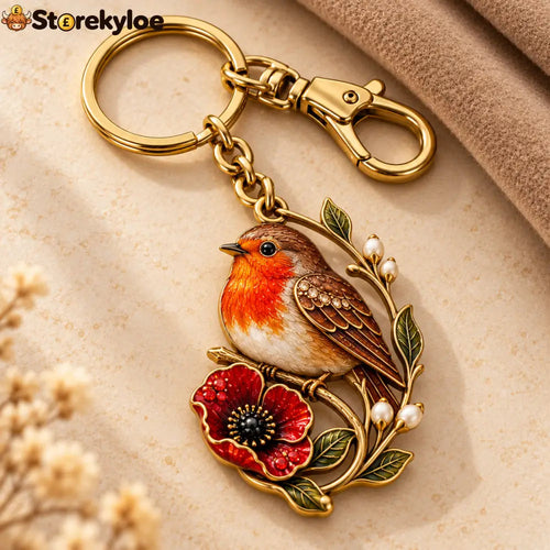 Robin & Poppy Remembrance Keyring ❤️ Carry Their Memory Every Day