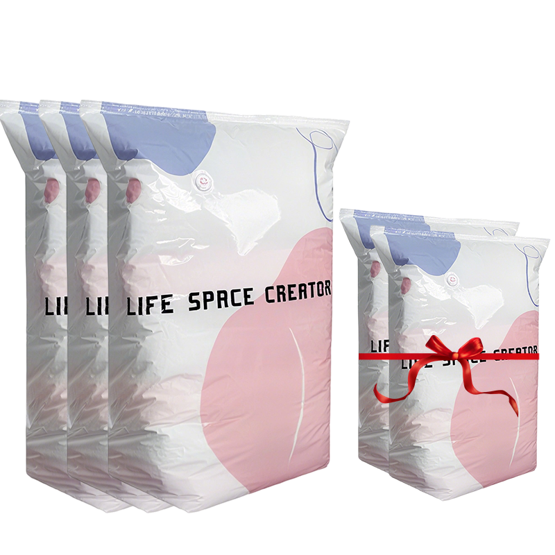 🥳2026 HOT SALE🥳💞50K+ SOLD! Dlalena® No‑Pump Vacuum Storage Bags – Press & seal, no pump needed. Saves 80% space, keeps clothes dry & dust‑free. Perfect for bulky bedding & off‑season gear. 🛏️🗄️
