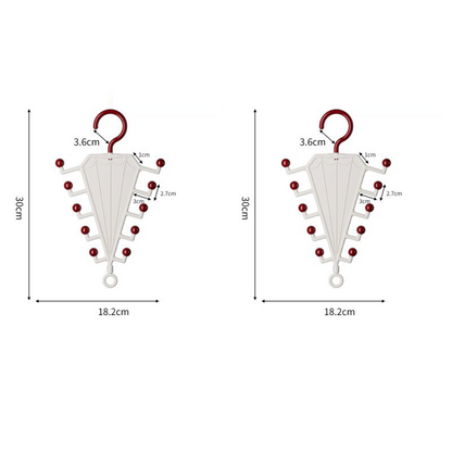 Multi-Functional V-Shaped Double Sided Hanger Storage Rack
