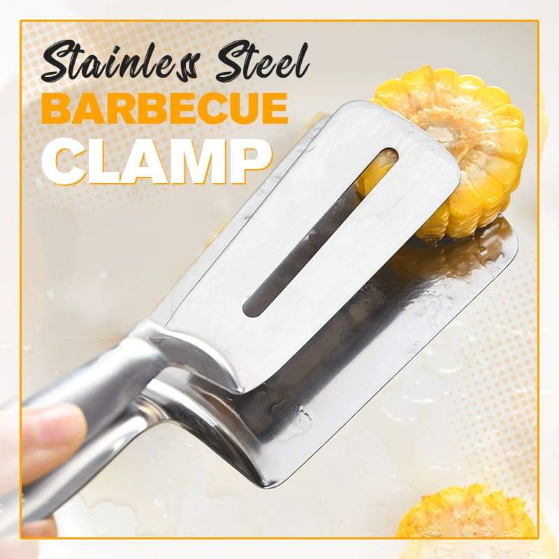 🍳🔧 3-in-1 cooking clamp – grab, flip, scrape, and drain oil easily!