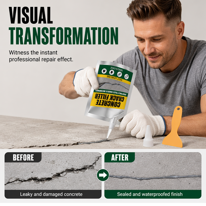 🏆 Last Day Special Price $16.99 ! 🔥Buy 2 Get 1 Free🎁Waterproof Concrete Crack Filler & Sealant