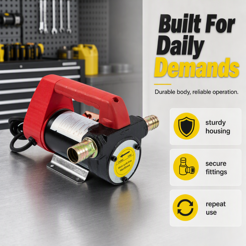 ⛽ 50% OFF NOW! 🚜 Diesel Transfer Pump – 25GPM Flow– Move Fuel Fast for Farms, Garages & Job Sites ⚡