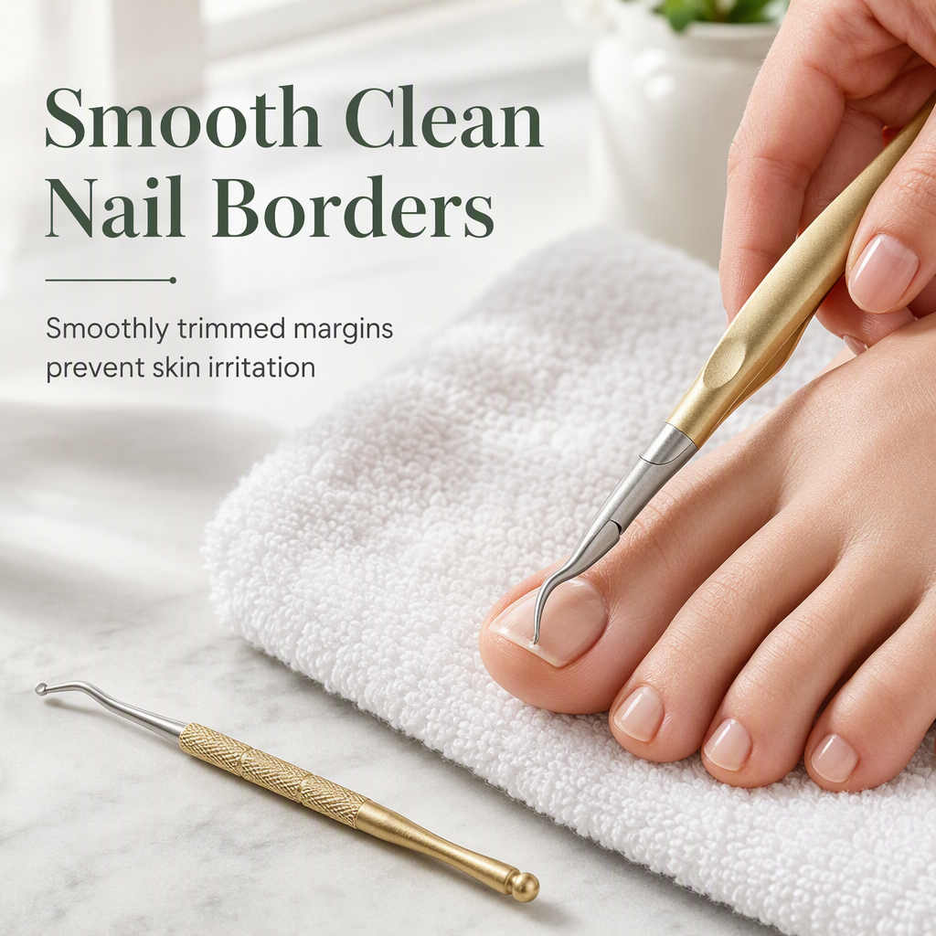 📢📢40% OFF !! ⏰Stainless Steel Ingrown Toenail Clipper and Dead Skin Nipper 2 Piece Manicure Set