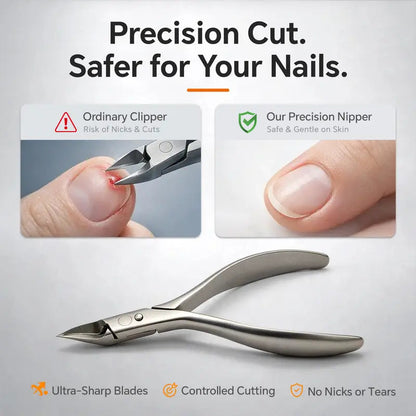 📢📢40% OFF !! ⏰Stainless Steel Ingrown Toenail Clipper and Dead Skin Nipper 2 Piece Manicure Set