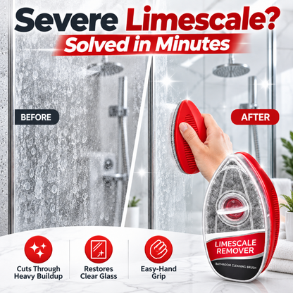 🧽 2-in-1 Bathroom Cleaning Brush | Refillable Scrubber with Built-In Cleaner Dispenser