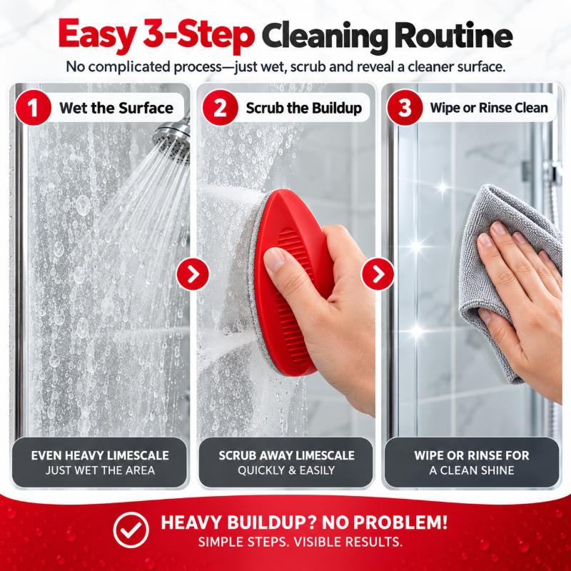 🧽 2-in-1 Bathroom Cleaning Brush | Refillable Scrubber with Built-In Cleaner Dispenser
