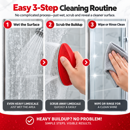 🧽 2-in-1 Bathroom Cleaning Brush | Refillable Scrubber with Built-In Cleaner Dispenser