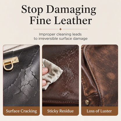 💥LAST DAY SPECIAL PRICE👜✨50% OFF!✨Professional Luxury Leather Cleaner and Nourishing Care Cream Set