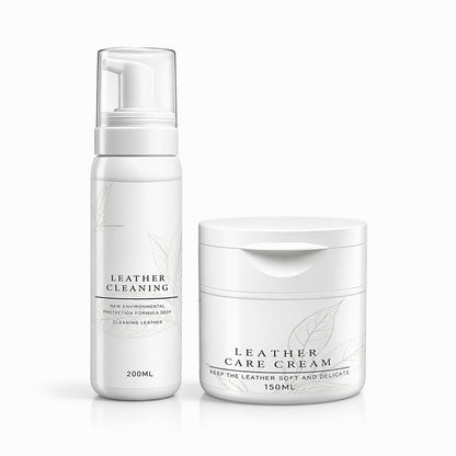 💥LAST DAY SPECIAL PRICE👜✨50% OFF!✨Professional Luxury Leather Cleaner and Nourishing Care Cream Set