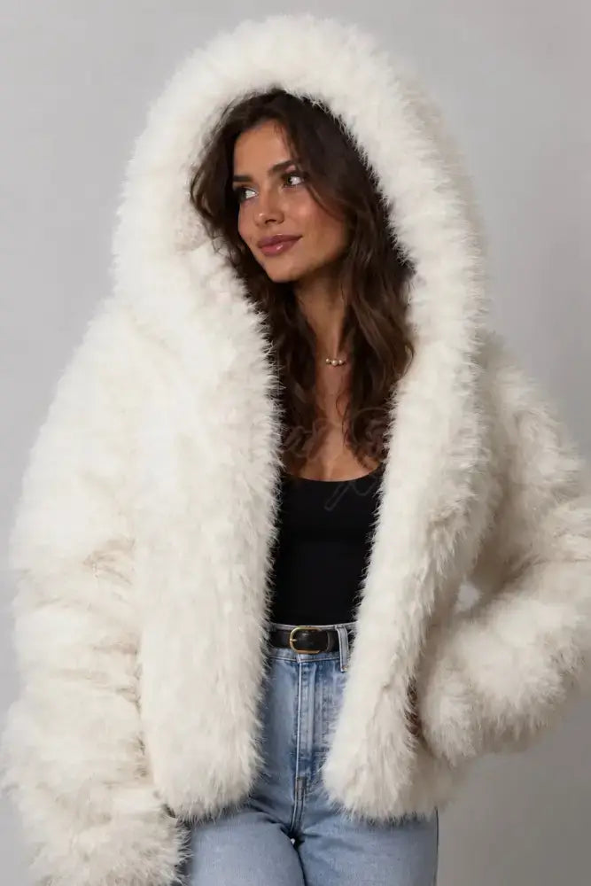 Coat with the colorful lights on