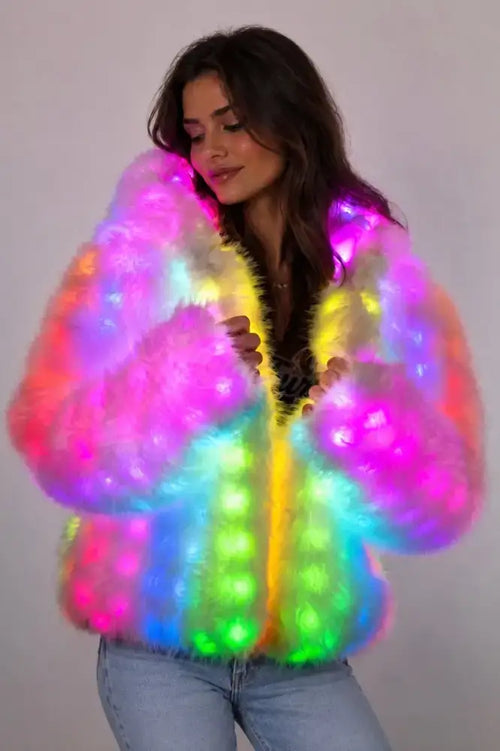 Sugarcloud LED Coat - Apparel > Women’s Outerwear > Rave Wear > LED Festival Coats