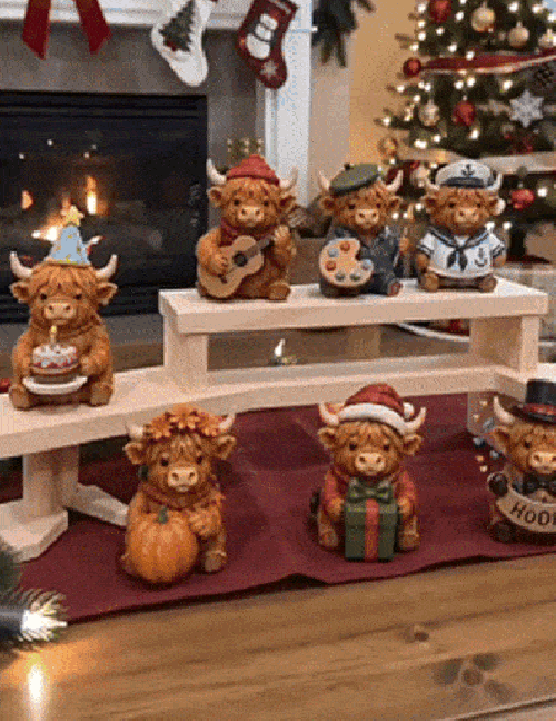 Highland Cow Advent Calendar – 24 Miniature Characters