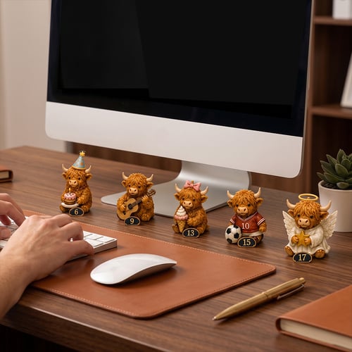 Highland Cow Advent Calendar – 24 Miniature Characters — product view 4